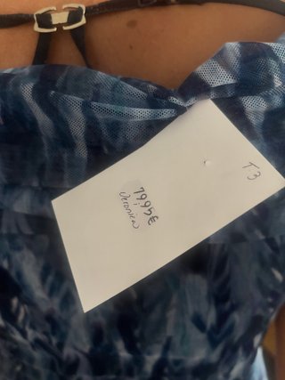 Vestido Verano Talla Única Azul Estampado