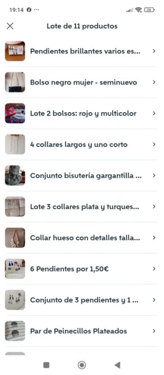 Lote 2 borse: rosso e multicolore