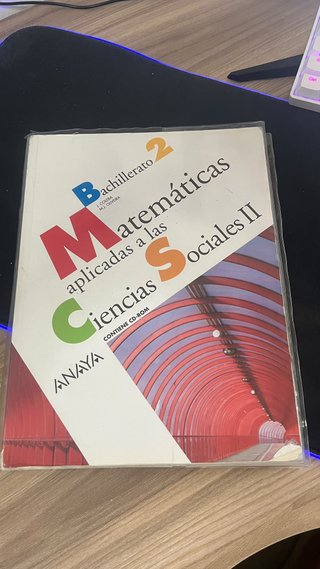 Libro de texto Matemáticas de Ciencias Sociales 2