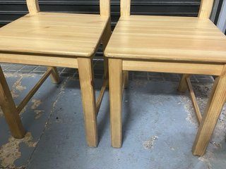 Pareja Sillas Madera Maciza IVAR Ikea