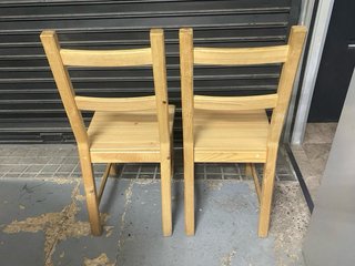 Pareja Sillas Madera Maciza IVAR Ikea