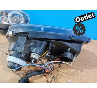 NM FAROS VOLKSWAGEN VW GOLF 4 OJOS ANGEL LED LOOK R32 FONDO