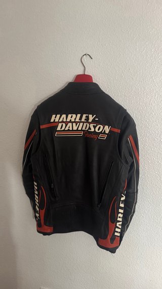 Chaqueta Harley Davidson Racing Negra y Roja