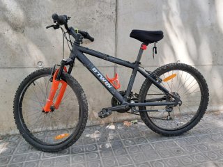 Bicicleta aluminio B'TWIN Rockrider 700 (24")