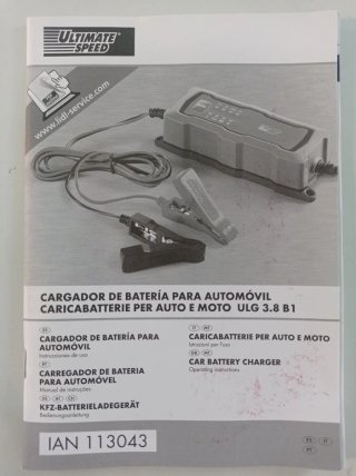 Cargador Batería Coche Ultimate Speed ULG 3.8 B1
