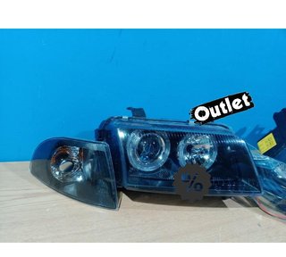 NM FAROS AUDI A4 B5 94-98 OJOS ANGEL CLASSIC NEGROS R011257C