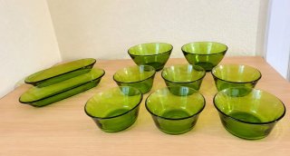 Set Vajilla Duralex Verde Vidrio