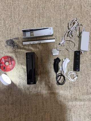 Nintendo Wii Negra Completa