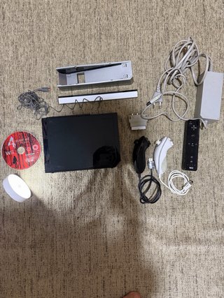 Nintendo Wii Negra Completa
