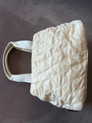 Borsa Moncler trapuntata beige