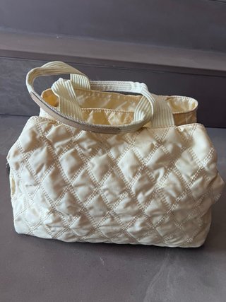 Borsa Moncler trapuntata beige