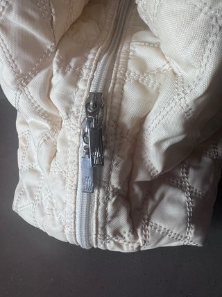 Borsa Moncler trapuntata beige
