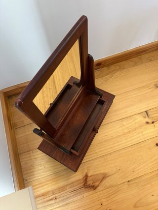 Espejo Tocador Vintage Madera Cajones