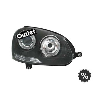 NM FAROS VOLKSWAGEN VW GOLF 5 03-08 OJOS ANGEL FONDO NEGRO R