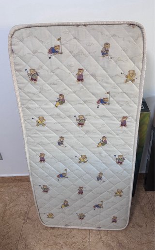 Colchón cuna con estampado de ositos