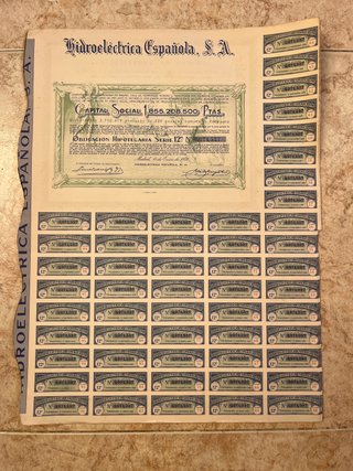 Obligaciones Hipotecarias Hidroeléctrica Española