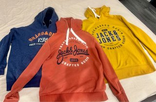 Confezione da 3 felpe con cappuccio Jack & Jones taglia L