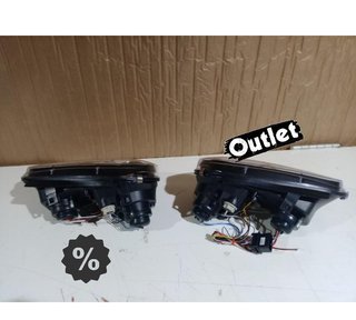 NM FAROS VOLKSWAGEN VW GOLF 4 OJOS ANGEL LED LOOK R32 FONDO