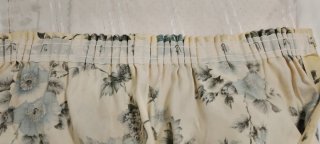 2 Cortinas Beige y Azul