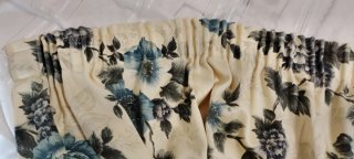 2 Cortinas Beige y Azul