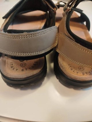 Sandalias Corale Talla 41 Hombre Beige/Negro