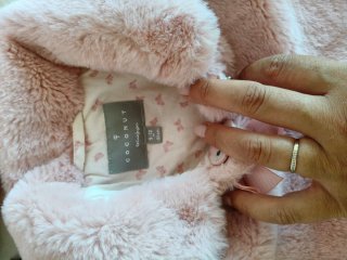Abrigo rosa niña talla 1 año