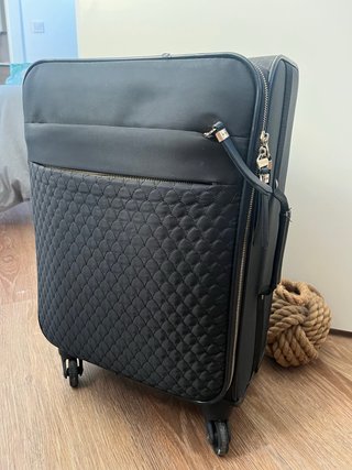 Maleta cabina Parfois Negra Acolchada