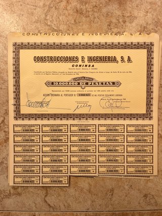 Acciones CONINSA Construcciones e Ingenieria S.A.