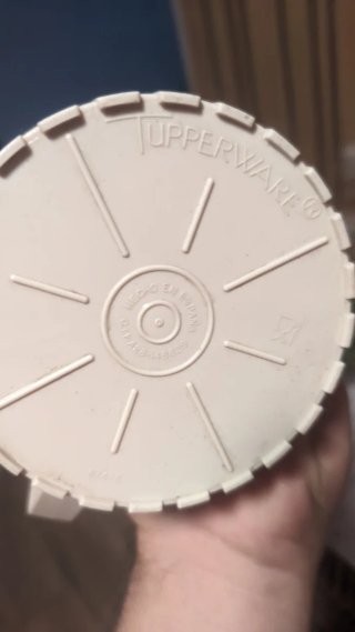 Jarra Tupperware Vintage Beige Plástico
