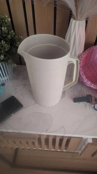 Jarra Tupperware Vintage Beige Plástico