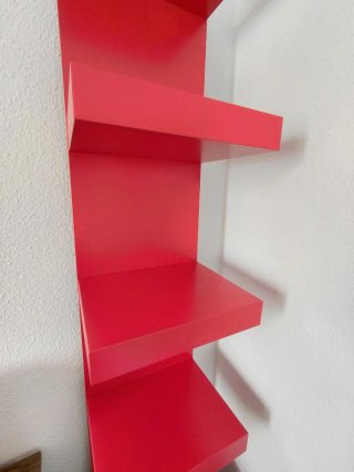 Estantería LACK IKEA Roja
