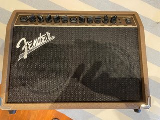 Guitarra Acústica Negra Cor + amplificador