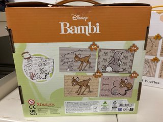 2 Cajas Puzzles Disney Bambi y Winnie Pooh Nuevos