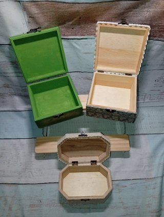 Cajas Decoradas Artesanales (Madera,Tela y Serigra