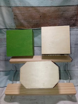 Cajas Decoradas Artesanales (Madera,Tela y Serigra
