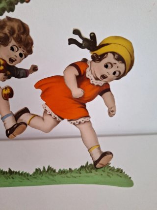 Lámina troquelada antigua 20 cm