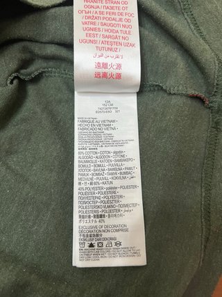 Camiseta Levi's verde militar