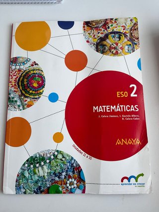 libro Matemáticas 2ESO Anaya