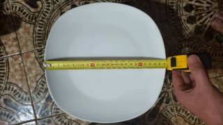 16 Platos Cuadrados Porcelana Blancos