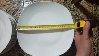 16 Platos Cuadrados Porcelana Blancos