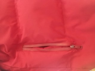 Parka con piume per bambini rosso