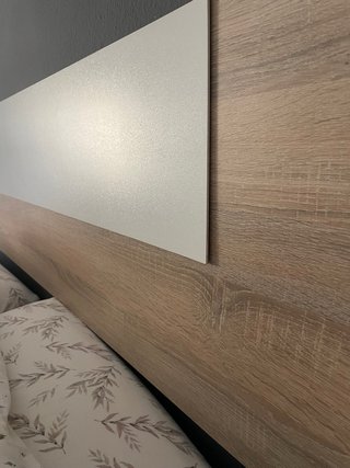 Cabecero cama 150cm madera y blanco