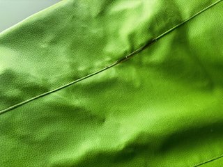 Puf verde piel sintética