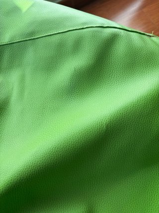 Puf verde piel sintética
