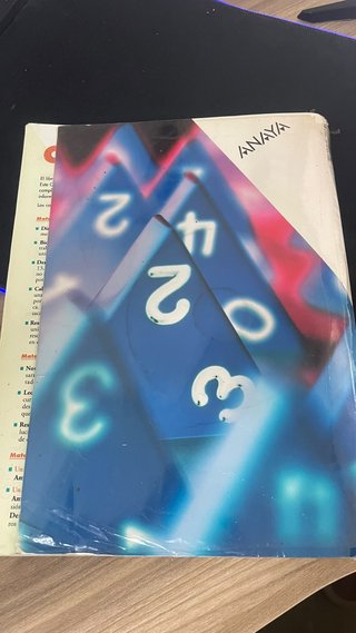 Libro de texto Matemáticas 1 de Anaya