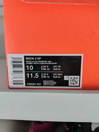 Nike Book 2 SP Zapatillas Grises y Rojas