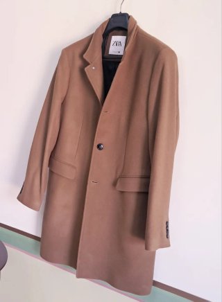 Cappotto Zara Uomo Cammello