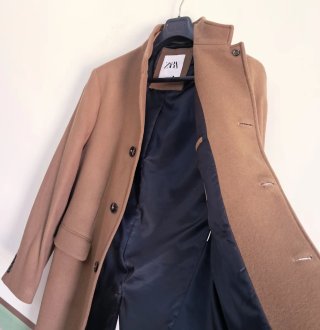 Cappotto Zara Uomo Cammello