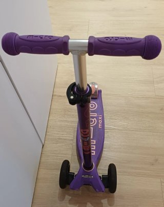 Patinete Micro Maxi Deluxe LED Morado