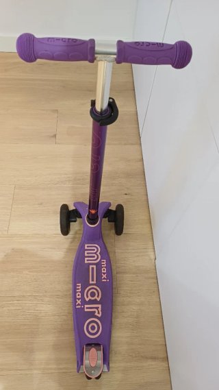 Patinete Micro Maxi Deluxe LED Morado